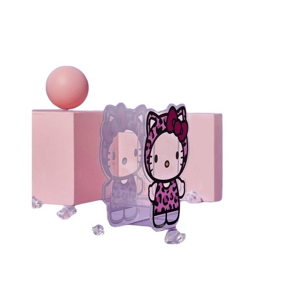 Hello Kitty Leopard Print Bow Plastic Organizer Container - Picture 4 of 6